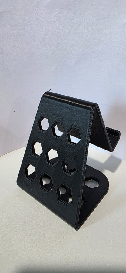 Cell Phone Stand (Hex Drilled) w/Power Slot