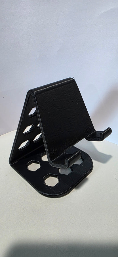 Cell Phone Stand (Hex Drilled) w/Power Slot