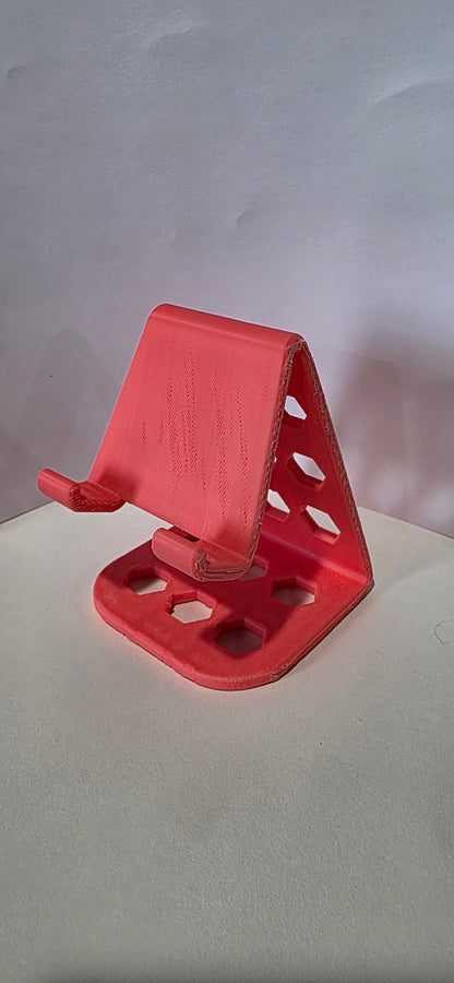 Cell Phone Stand (Hex Drilled) w/Power Slot